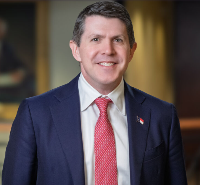 Headshot of State Treasurer Brad Briner provided by the Office of the NC Treasurer